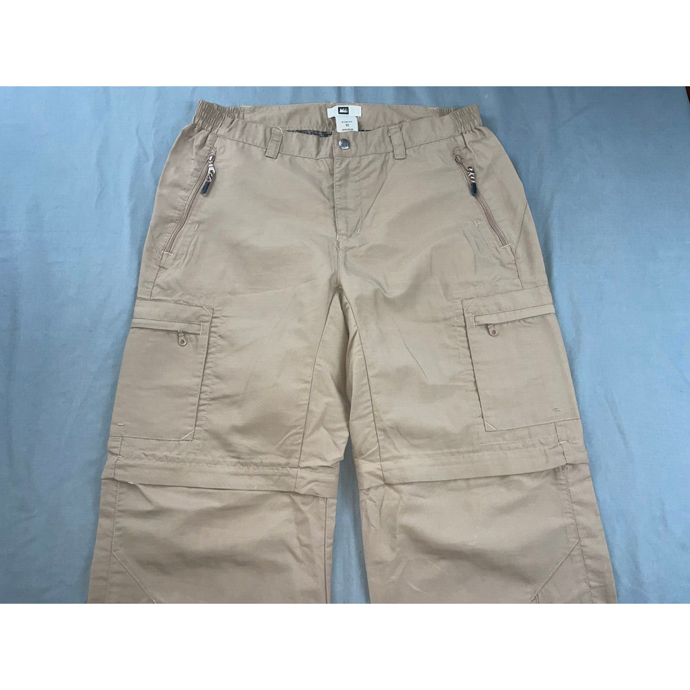REI Lightweight 100% Nylon Convertible Hiking Pants. Beige, Women's 10. MINT!!